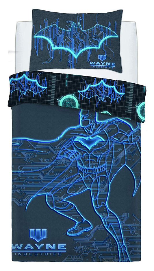 Batman Wayne Industries Eenpersoons Dekbedovertrek