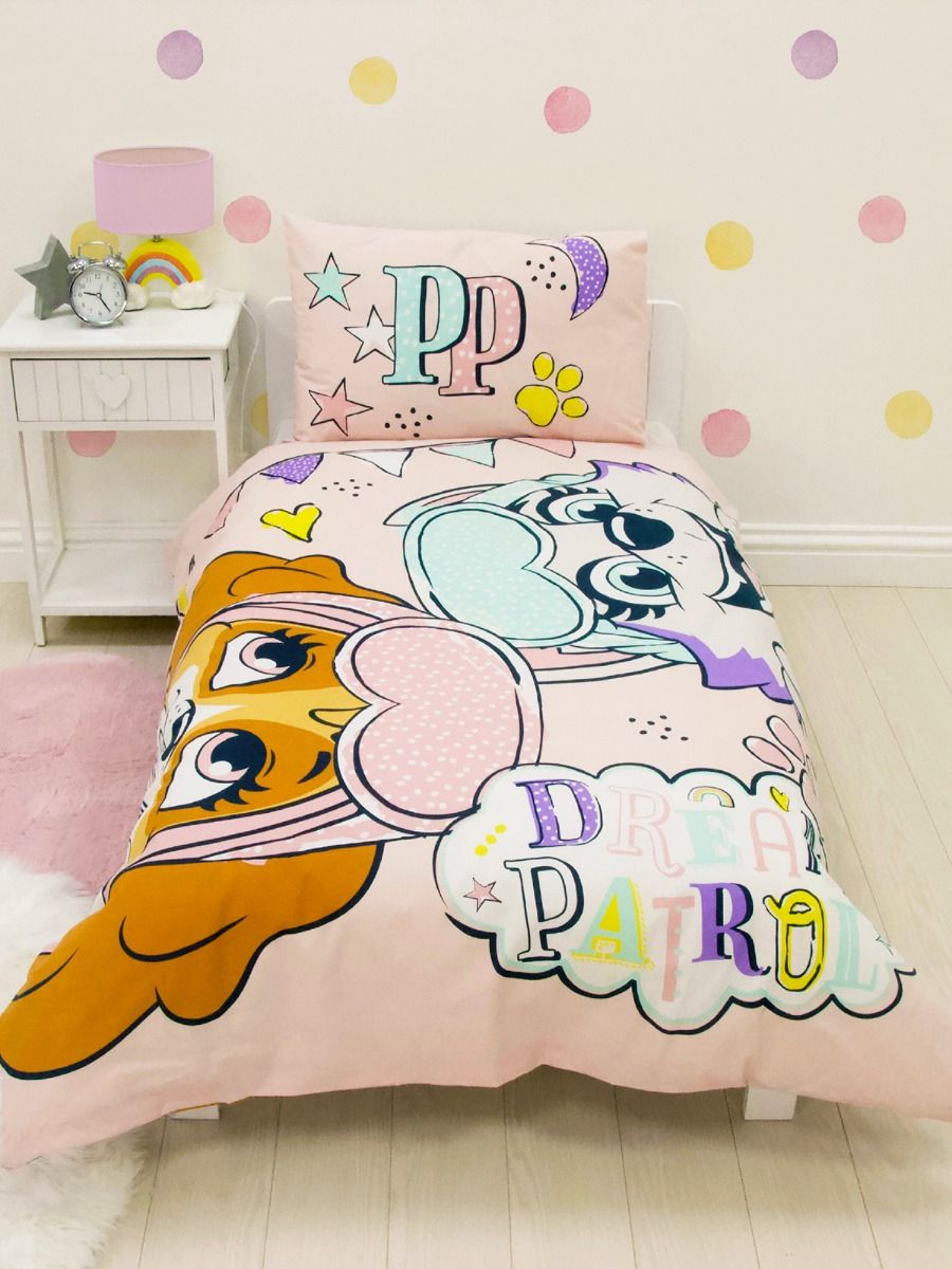 Paw Patrol Peuterbed Dekbedovertrek - 150 x 120 cm. - Roze