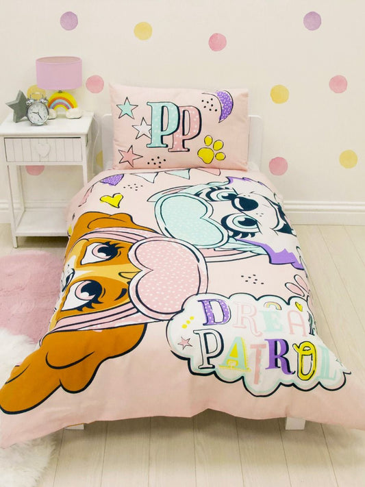 Paw Patrol Peuterbed Dekbedovertrek - 150 x 120 cm. - Roze