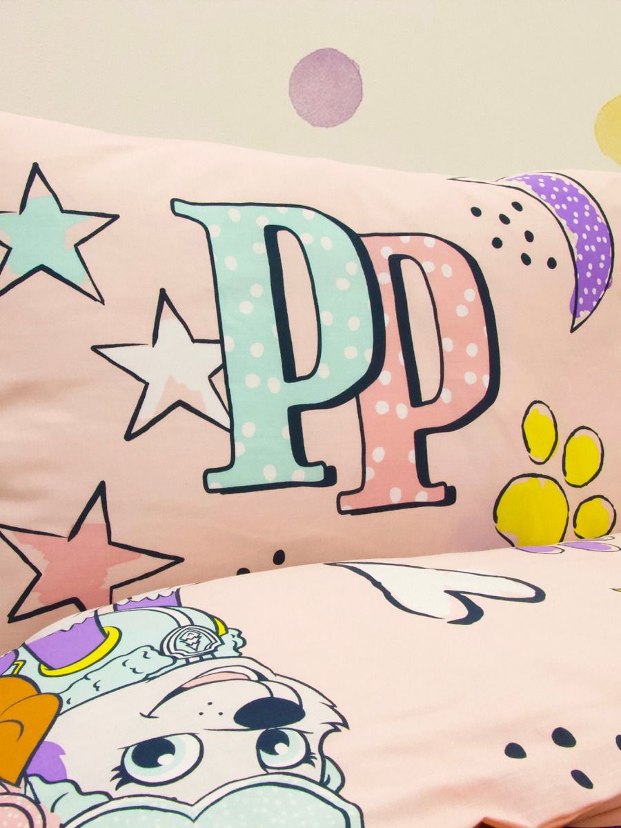 Paw Patrol Peuterbed Dekbedovertrek - 150 x 120 cm. - Roze